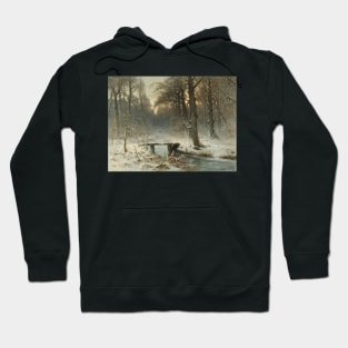 A January Evening in the Woods of The Hague by Louis Apol Hoodie